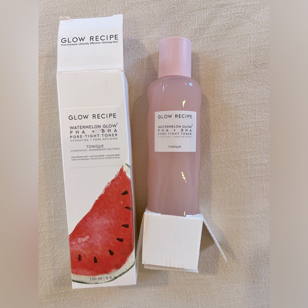 Bestselling Glow recipe Toner with PHA and BHA new and unopened
